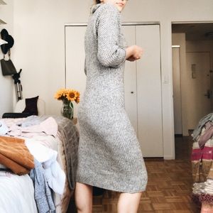 Dresses - Thrifted Gray Sweater Dress Dresses - Thrifted Gray Sweater Dress